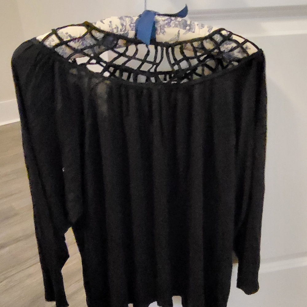 NWT Anthropologie Black Top